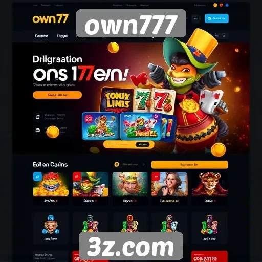 Acessibilidade e usabilidade do site own777