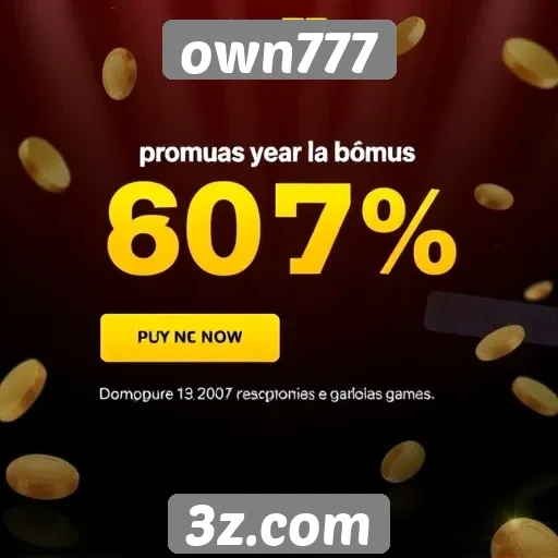 Propostas de bônus e promoções no own777