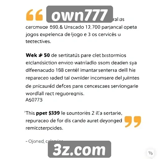 Avaliações de usuários sobre o own777